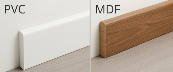 Srovnání PVC a MDF lišty